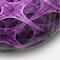 Designart 'Abstract Purple Thorn Flower Modern Wall Clock
